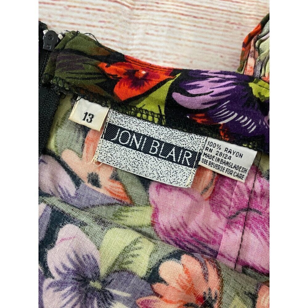 Vintage Joni Blair Women's Mini Floral Sun Dress - 13 - Picture 7 of 10